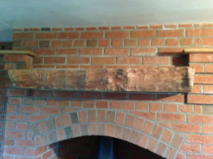 Wood mantel piece Cheshire