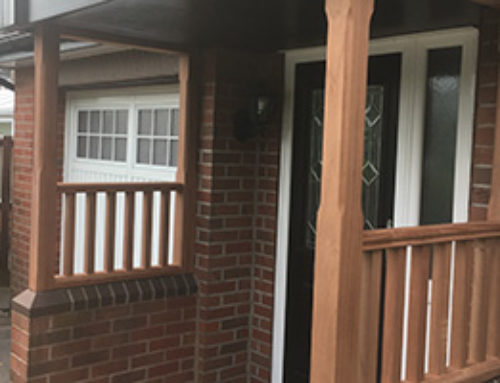 New Hardwood Porch Supports Crewe