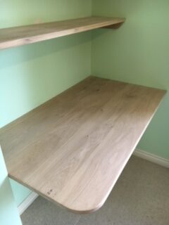 Oak shelves Cheshire